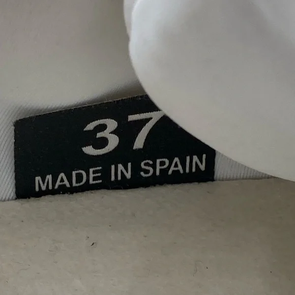 NWOB Stella McCartney White Beige Eclypse Touch Strap Sneakers - Sz 7 - Picture 7 of 7